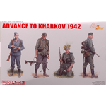ADVANCE TO KHARKOV 1942 KIT 1:35 Dragon Kit Figure Militari Die Cast Modellino