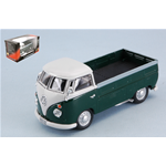VW T1 PICK UP 1960 GREEN/WHITE 1:43 Cararama Campers-Roulottes Die Cast Modellino