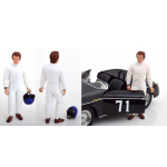 FIGURINE Steve McQueen STANDING FOR PORSCHE 356 A SPEEDSTER 1955 1:12 KK Scale Figurini Die Cast Modellino